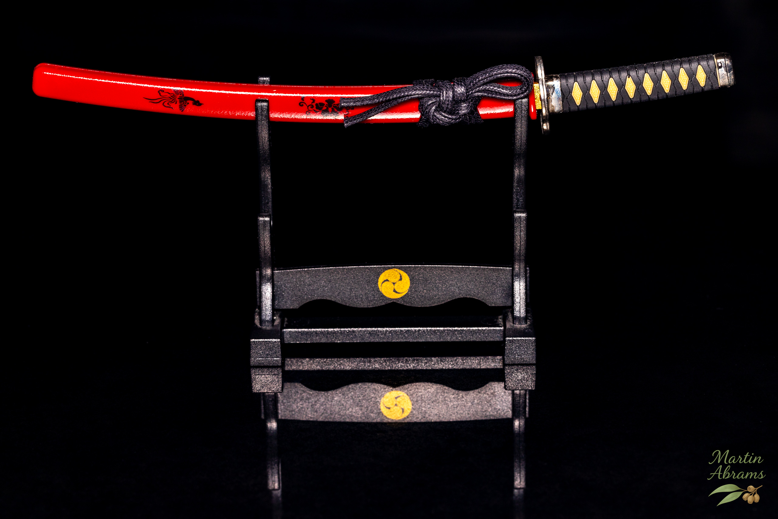 Letter opener on table with cover on